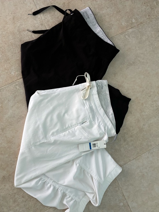 Calvin Klein Pants - Calvin Klein Lot (2) Performance Cropped Pants Size XL Black NWT and White NWOT